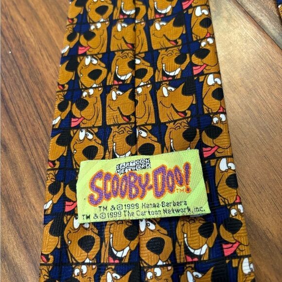 Scooby Doo Cartoon Network vintage 1999 navy necktie - Picture 3 of 3